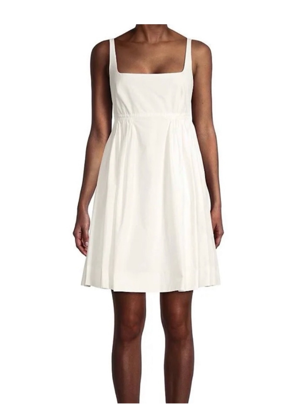 Rebecca Taylor White Square-Neck Mini Dress